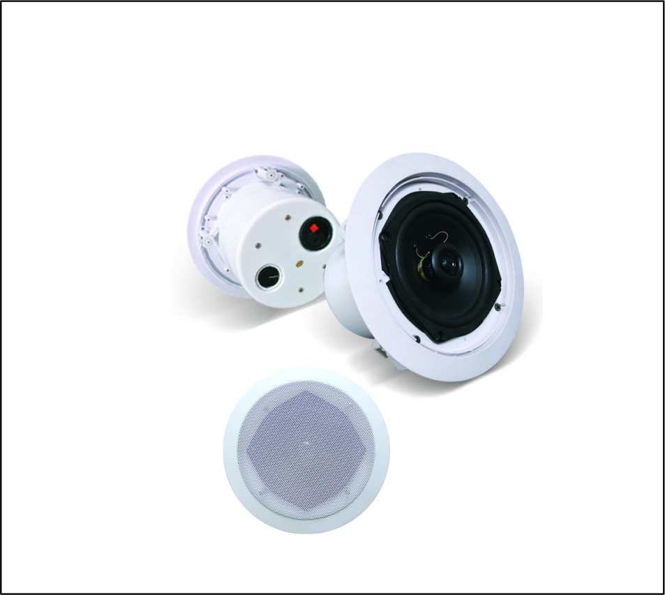 5inch Ceiling Speaker with rear cover and power tap