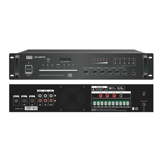 Mixer Amplifier with 5 Zone / CD Player FCD Series