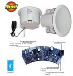 Active Bluetooth Ceiling Speaker with rear cover